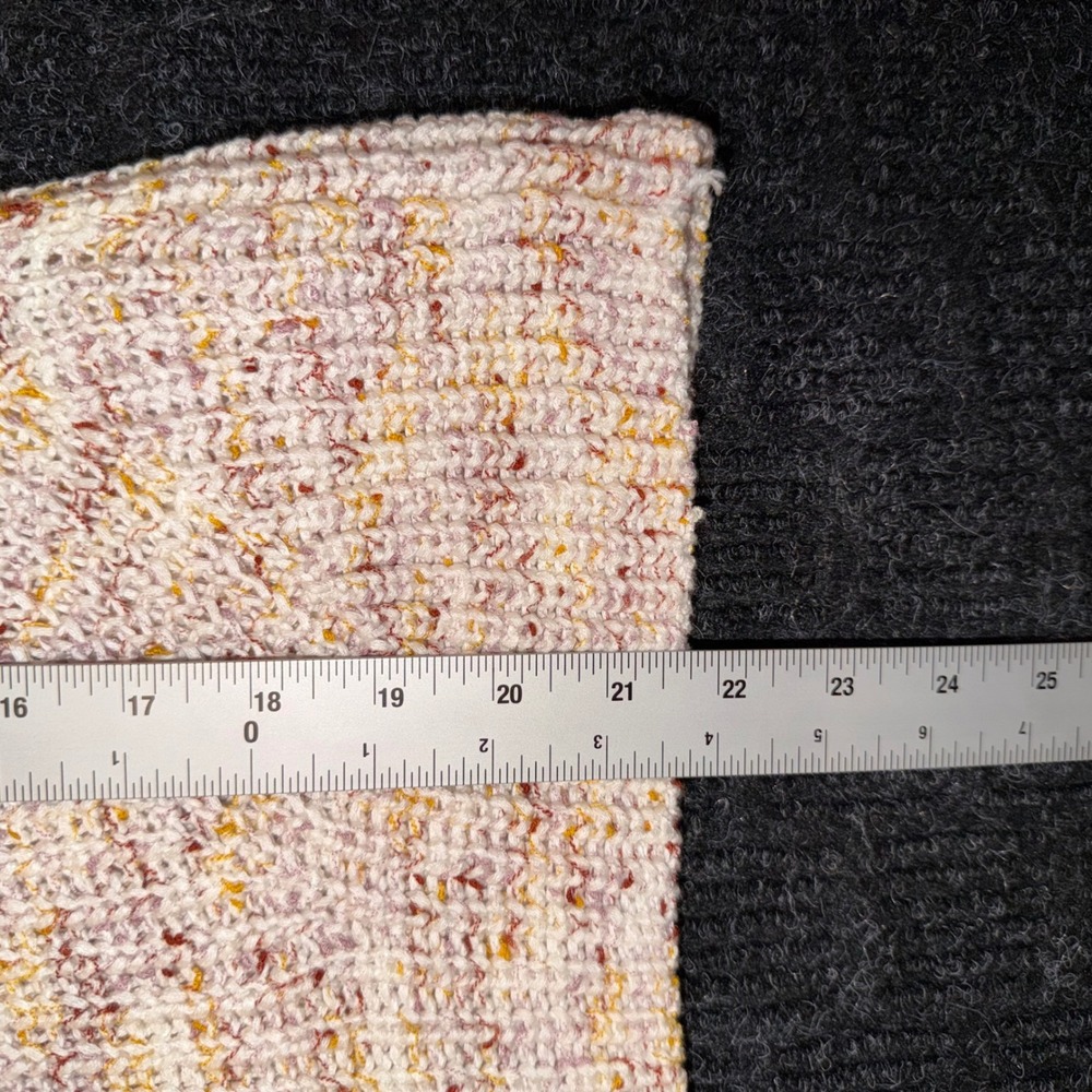 LOFT Knit Tank Top Women SP Pink Orange Excellent Marled V-Neck Petite Sweater - Picture 3 of 7